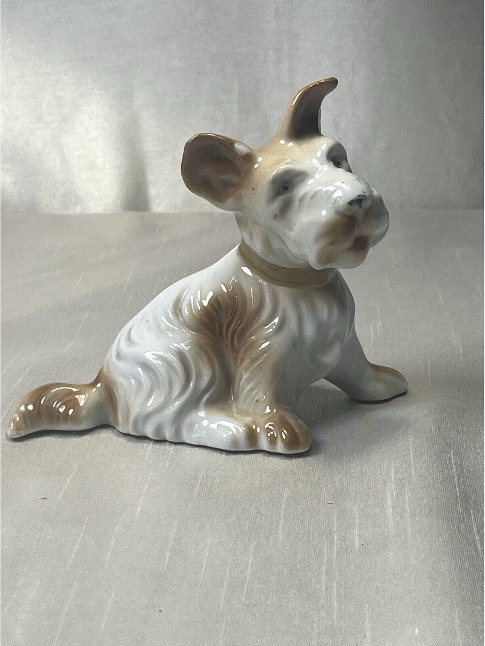 Vintage Porcelain Ceramic Dog Terrier Scottie Scotty Figurine Figure 4x5x3 Small